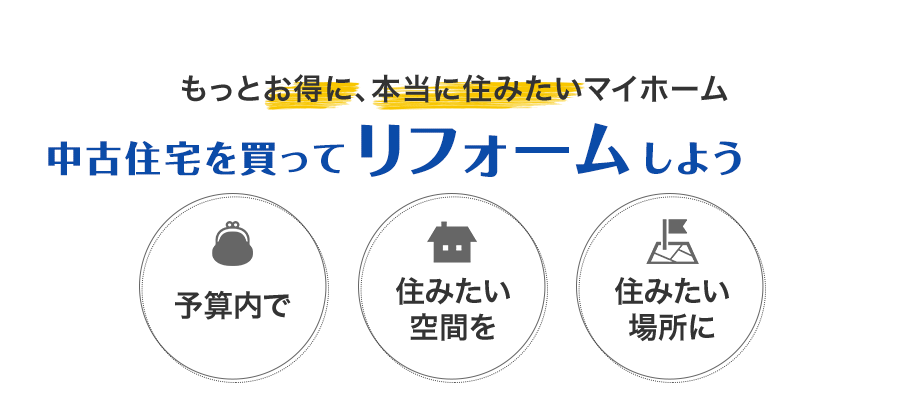 中古住宅を買ってリフォームしよう